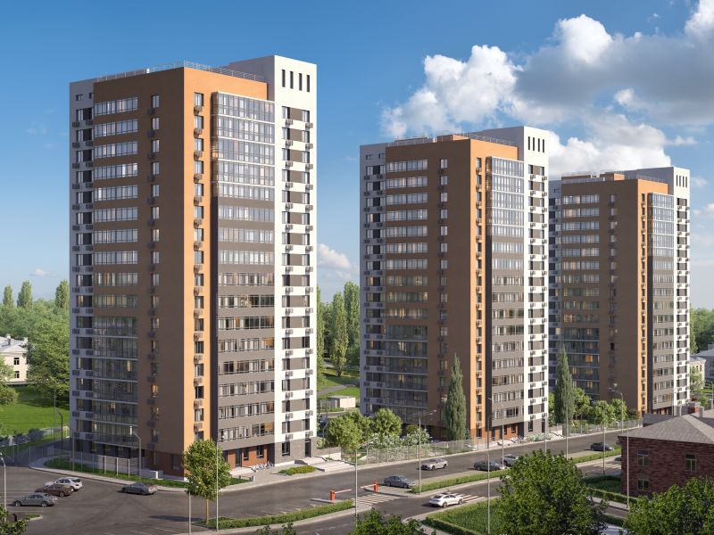 двухкомнатная квартира на улице Пушкина, 2