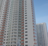 Ход строительства дома 25, секция 1,2 в ЖК Белые Росы -