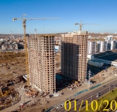 Ход строительства дома № 5.2 в ЖК Новоостровский -