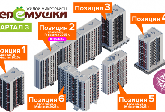 Дом Позиция 4, 3 квартал в Микрорайон Черемушки