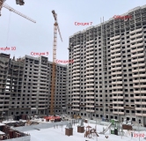 Ход строительства дома секция 5 в ЖК Развитие -