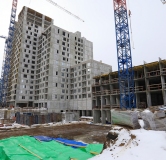 Ход строительства дома 5 этап в ЖК Бунин -