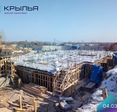 Ход строительства дома 5 в ЖК Крылья -