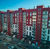 Ход строительства дома 48 в ЖК Вишневая Горка -