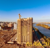 Ход строительства дома № 5.1 в ЖК Новоостровский -