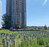 Ход строительства дома 5.7 в ЖК ЭКО-квартал на Кедровой -
