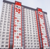 Ход строительства дома 1 в ЖК Калина Красная -