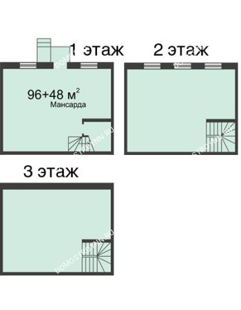 5 комнатная квартира 96 м² в КП Аладдин, дом № 420 (96 м2)