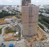 Ход строительства дома 1 в ЖК Голос Заря -