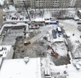 Ход строительства дома 1 в ЖК Кайдзен -