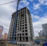 Ход строительства дома 10 в ЖК Прео-8 -