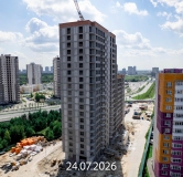 Ход строительства дома 12 в ЖК Прео-8 -