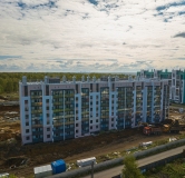 Ход строительства дома 1 в ЖК Атмосфера -