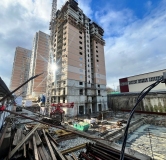 Ход строительства дома № 95В, 2 этап в ЖК На Ленина -