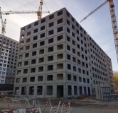 Ход строительства дома 2 в ЖК Лугометрия -