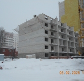 Ход строительства дома блок Б в ЖК Перспектива -