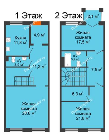 3 комнатная квартира 127 м² в Архитектурный Ансамбль Вознесенский, дом Собенникова