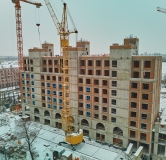 Ход строительства дома 1.2 (19Б) в ЖК Меридиан -