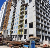 Ход строительства дома литер 10 в ЖК Novaland -