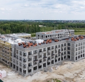 Ход строительства дома № 11 (ГП-5), этап 11 в ЖК Скандиа. Квартал у озера -
