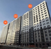 Ход строительства дома 25 в ЖК Авиатоr -