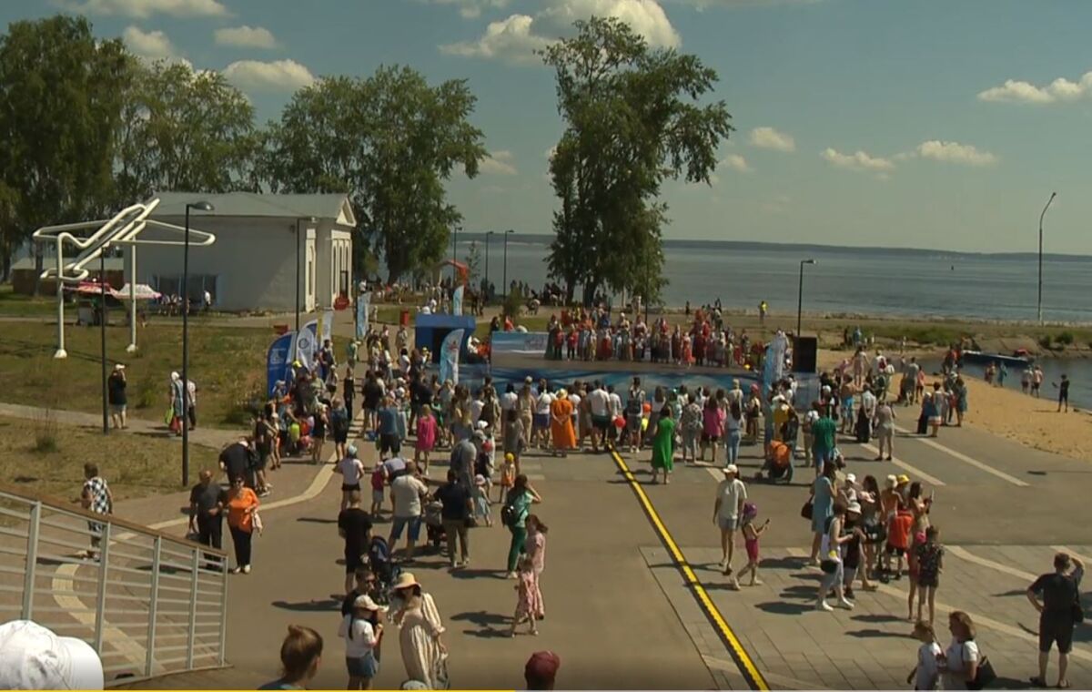Открытие благоустроенного пляжа состоялось в Чкаловске Нижегородской области