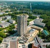 Ход строительства дома секция 2, 2.1 в ЖК Пульсар -