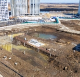 Ход строительства дома 10, корпус 1 в ЖК Остров-сад -