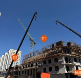 Ход строительства дома 2 в ЖК Лотос -