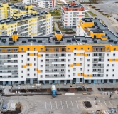 Ход строительства дома 1 в ЖК Апрель -