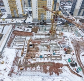 Ход строительства дома 12.1 в ЖК Курчатова -