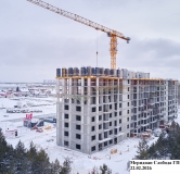 Ход строительства дома 12 (ГП-2) в ЖК Меридиан Слобода -