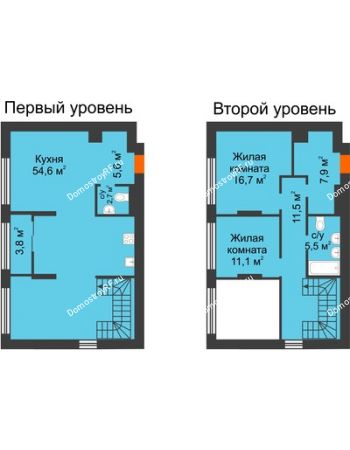 2 комнатная квартира 119,3 м² в Квартал Новин, дом 5 очередь ГП-5