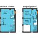 2 комнатная квартира 119,3 м² в Квартал Новин, дом 5 очередь ГП-5 - планировка