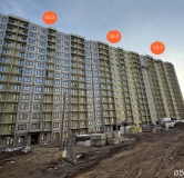 Ход строительства дома 32 в ЖК Авиатоr -