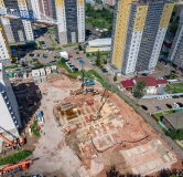 Ход строительства дома 12.2 в ЖК Курчатова -