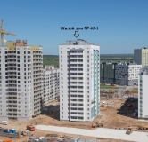 Ход строительства дома № 43-1, У озера в ЖК Южный Город -
