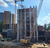 Ход строительства дома 19, секции 1-3 (1 этап) в ЖК Притяжение -