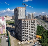 Ход строительства дома 12 в ЖК Прео-8 -