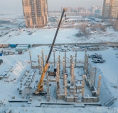 Ход строительства дома 3.2.1 в ЖК Остров на Норильской -