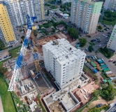 Ход строительства дома 12.1 в ЖК Курчатова -