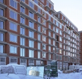 Ход строительства дома 5 в ЖК Брусника в Академическом -