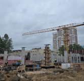 Ход строительства дома 1 в ЖК Уникум на Амирхана -