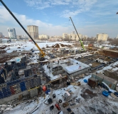 Ход строительства дома 5, секция 2.5, 2.6 в ЖК Красное Яблоко -