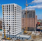 Ход строительства дома № 61, корпус 1 (Ученых) (ГП-3) в ЖК Авторский -