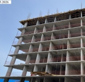 Ход строительства дома № 259/27, поз. 2,3 (2 этап) в ЖК Домино -