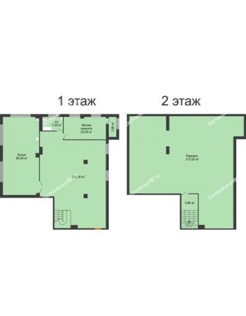 1 комнатная квартира 280 м² - ЖК ROLE CLEF