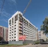 Ход строительства дома 1 в ЖК Дом на Разина -