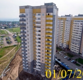 Ход строительства дома № 14 в Микрорайон Нанжуль-Солнечный -