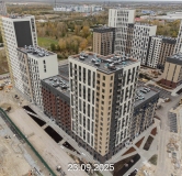 Ход строительства дома 107, корпус 1 (ГП-74) в ЖК Беринг -